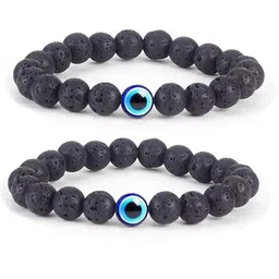 HEALINGGEMS Blue Ceramic Elasticated Bracelet-picture-20