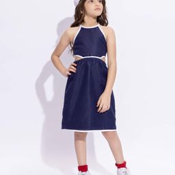 Taffykids Kids Girls Halter Neck A-Line Dress-picture-49