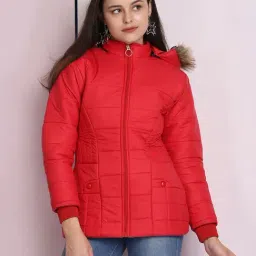 BUYNEWTREND Red Regular Fit Jacket-image-14