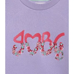 Blue Giraffe Kids Purple Regular Fit Sweatshirt image 3