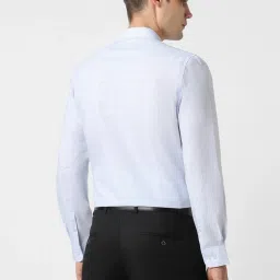 Peter England Blue Regular Fit Checks Shirt image 2