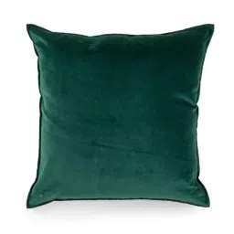 Home4U Dark Green Cotton Large Cushion Cover - Set of 1 image 1