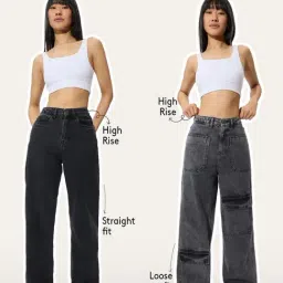 The Souled Store Blue Solid Cargo Jeans image 5