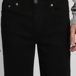 American Eagle Black Cotton Regular fit Solid Jeans image 4