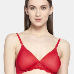 AROUSY Black & Red Cotton Self Pattern T-Shirt Bra - Pack Of 3 image 2