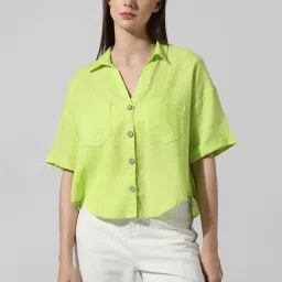 Only Lime Green Regular Fit Shirt image 2