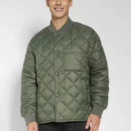 American Eagle Outfitters Green Regular Fit Quilted Jacket-image-35