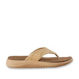 Ginger by Lifestyle Women's Beige Thong Sandals image 2