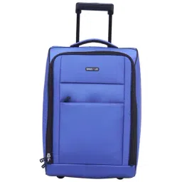 BagsRUs Blue 2 Wheel Small Soft Cabin Trolley - 49 cm-picture-24