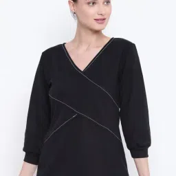 Belle Fille Black Regular Fit Sweatshirt-picture-23