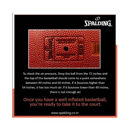 vector x Spalding TF 250 Basketball, Size 7 (Orange) image 4