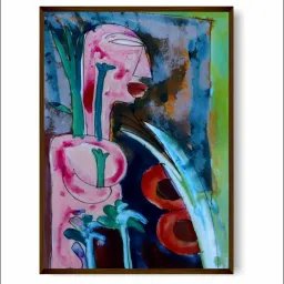 The Art House Abstract Multicolor Canvas Painting image 3