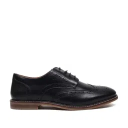 Arrow Men's Cavill Carbon Black Derby Shoes-picture-14