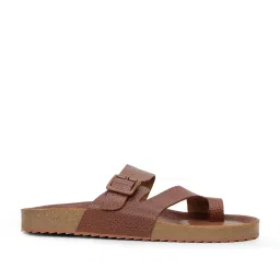 Bata Men's Tan Toe Ring Sandals image 2