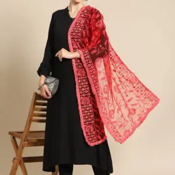 Saadgi Red Embroidered Dupatta-image-64