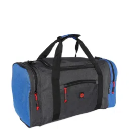 Swiss Brand Maine Dark Grey & Blue Medium Duffle Bag image 5