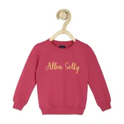 allen solly junior Allen Solly Kids Pink Graphic Print Full Sleeves Sweatshirt-picture-40