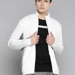 ALCIS White Slim Fit Self Pattern Sports Jacket-image-49