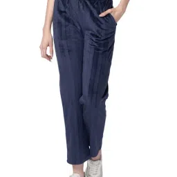 Candyskin Navy Regular Fit Mid Rise Sweatpants-image-7
