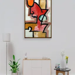 The Art House Abstract Multicolor Canvas Painting image 2