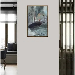 The Art House Abstract Multicolor Canvas Painting image 2