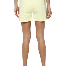 Allen Solly Yellow Cotton Printed Shorts image 2