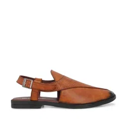Eego Italy Men's Tan Back Strap Sandals image 2