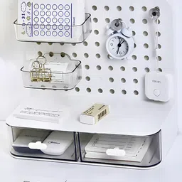 HOUSE OF QUIRK White Set of 1 Regular Desk Organiser Organisers image 3