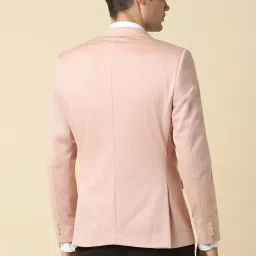 Allen Solly Pink Slim Fit Texture Blazers image 2