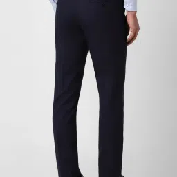 Van Heusen Navy Slim Fit Trousers image 2
