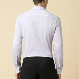 Allen Solly Purple Cotton Slim Fit Printed Shirts image 2