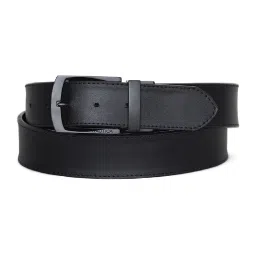 Nautica Black Leather Reversible Belt for Men image 2