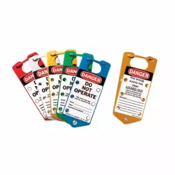 BRADY 1.5 inch Labeled Lockout Hasp Assorted, 6T443 (Pack of 6 Padlock) image 2