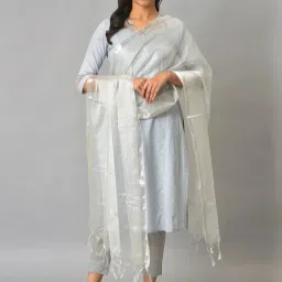 Aurelia Silver Regular Fit Dupatta image 2