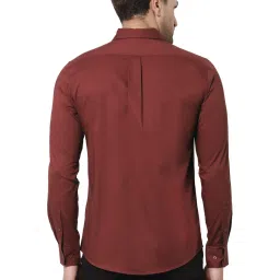 Red Tape Maroon Cotton Regular Fit Shirt image 2