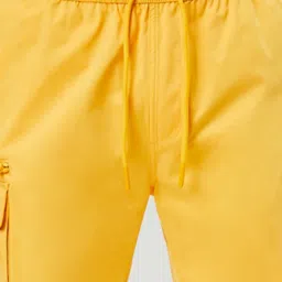 Forever 21 Yellow Regular Fit Cargo Shorts image 4