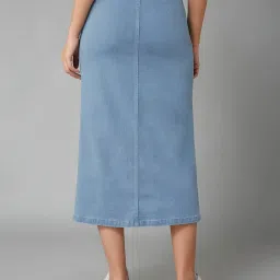 DOLCE CRUDO Blue Skirt image 2