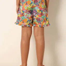 VERO MODA GIRL Multicolor Cotton Printed Shorts image 2