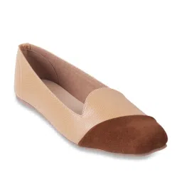 Walkway Women's Beige Flat Ballets image 2