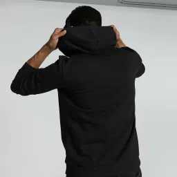 Puma B2B India Orangutan Black Regular Fit Hooded Sweatshirt image 2