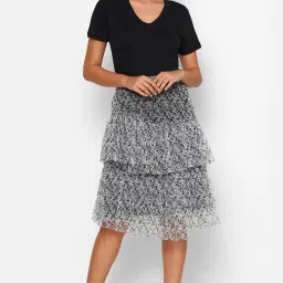 Forever 21 Multicolor Floral Print Skirt image 4