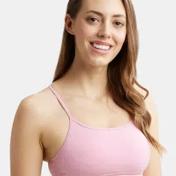 Jockey 1351 Women's Super Combed Cotton Elastane Multiway Styled Crop Top With Adjustable Straps image 2