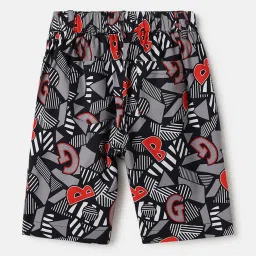 Blue Giraffe Boys Multi Pure Cotton Printed Shorts image 2