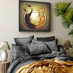 The Art House Abstract Multicolor Canvas Painting image 1