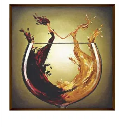 The Art House Abstract Multicolor Canvas Painting image 3