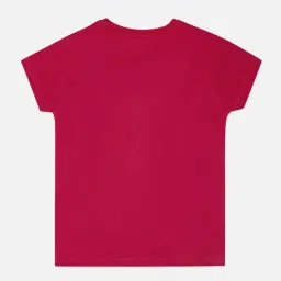 Bodycare Kids Fuchsia Pink Cotton Printed T-Shirt image 2