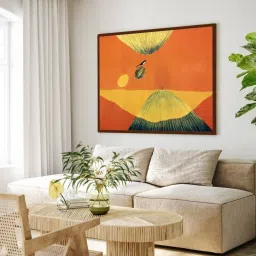 The Art House Abstract Multicolor Canvas Painting image 1