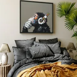 The Art House Abstract Multicolor Canvas Painting image 1