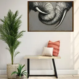 The Art House Abstract Multicolor Canvas Painting image 1