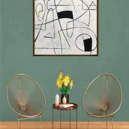 The Art House Abstract Multicolor Canvas Painting image 2